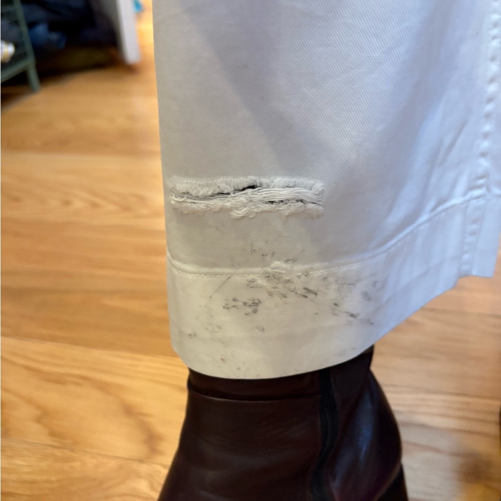 White 1940’s Sailor Wide-Leg Pants - Picture 5 of 6
